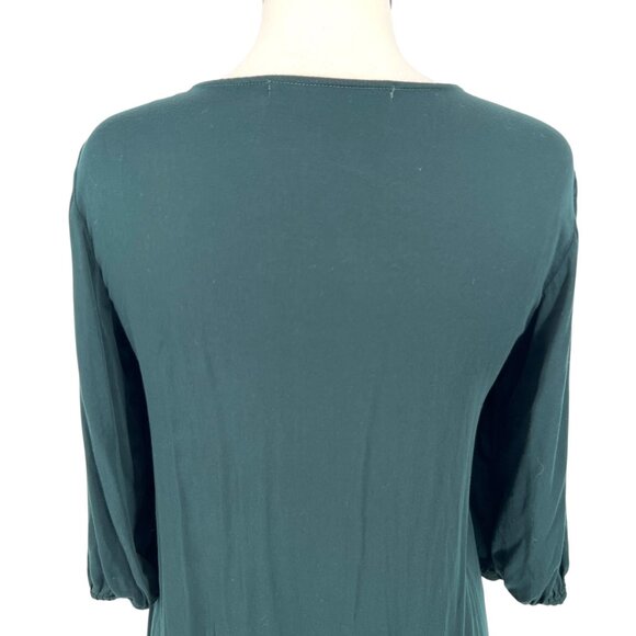 Michael Stars Keyhole Flounce Dress Dark Green Size XS - Picture 8 of 13